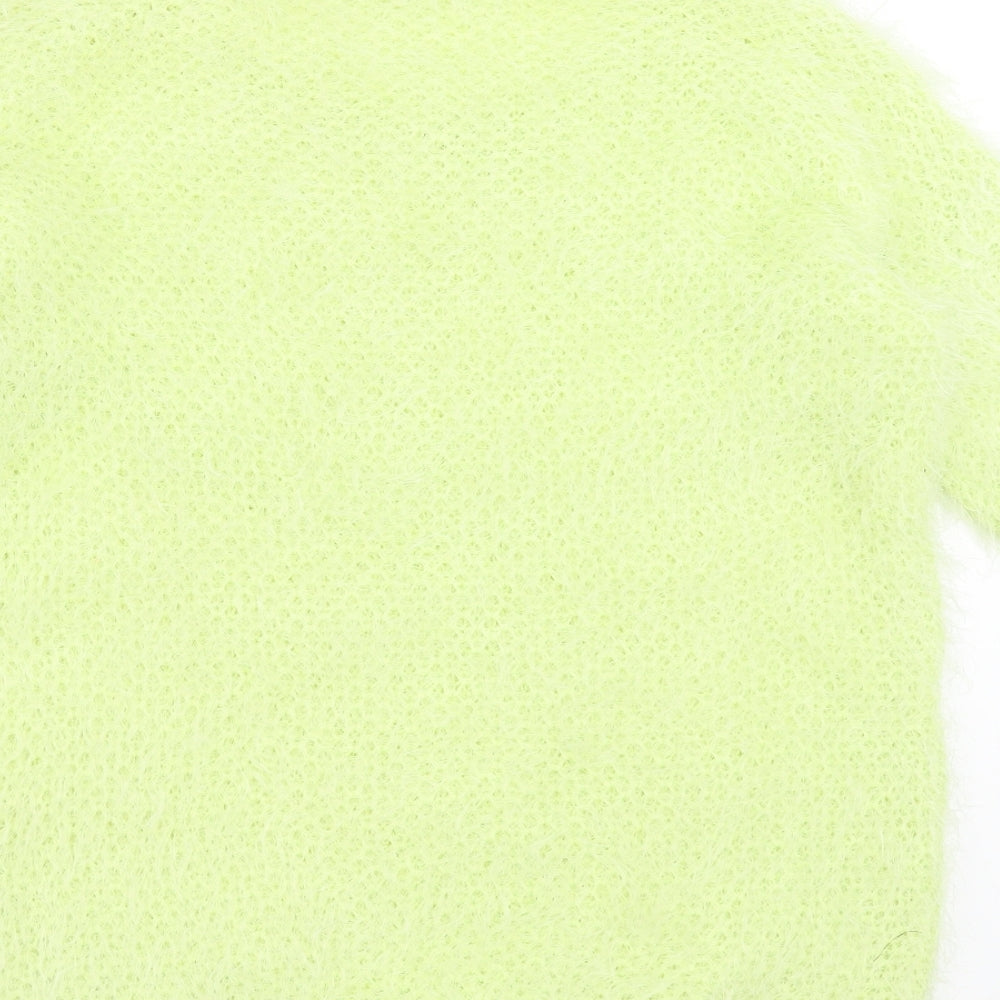 F&F Womens Green   Pullover Jumper Size 6  - fluffy