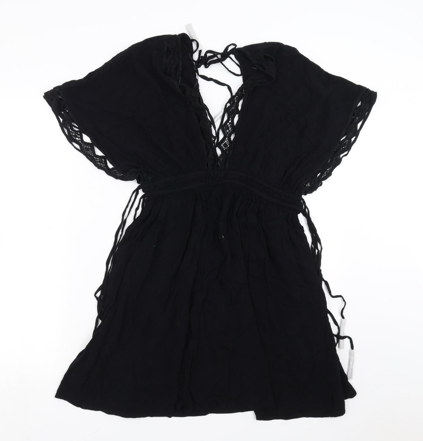 Accessorize Womens Black   Fit & Flare  Size 12  - Beach Cover Up