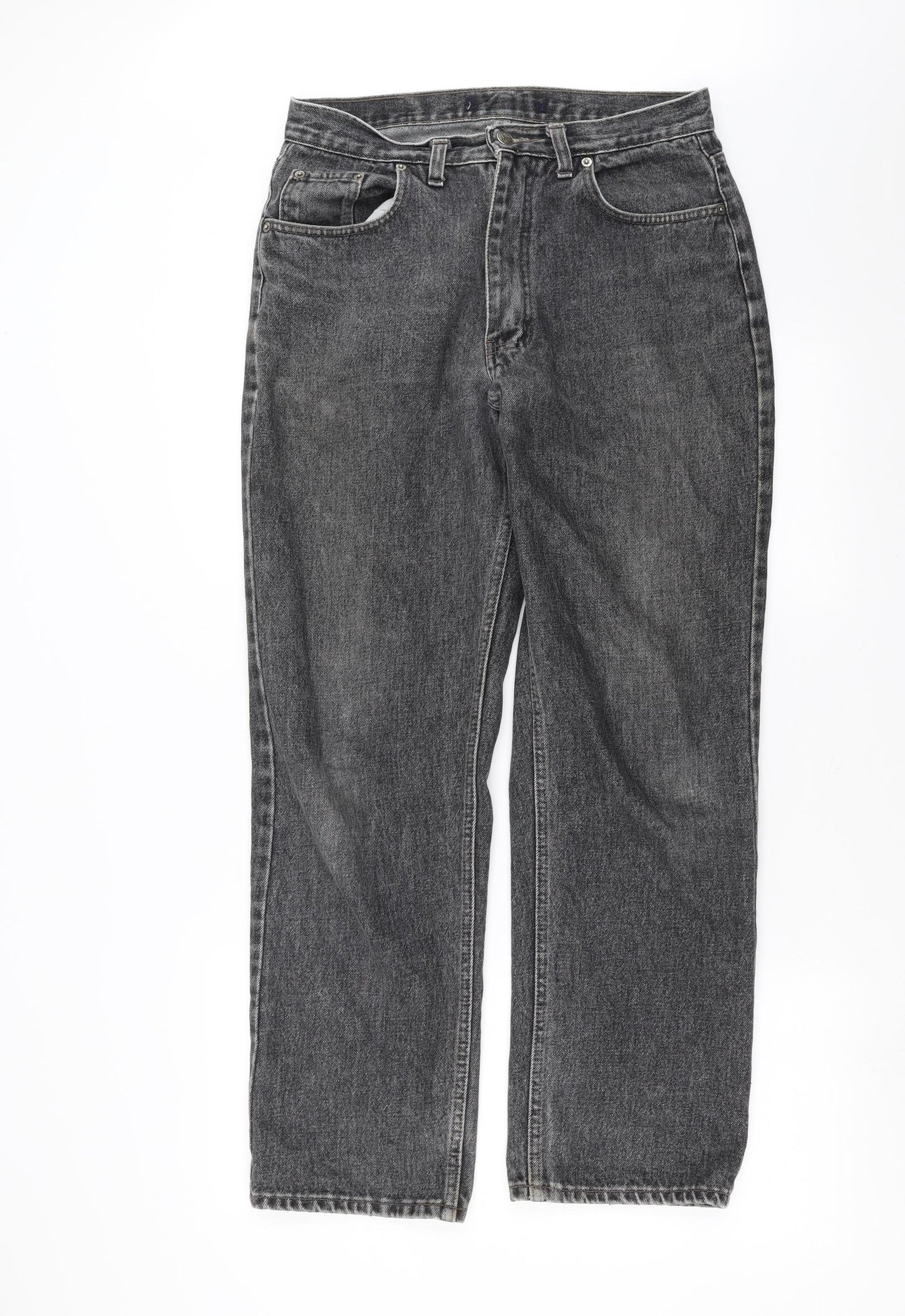 BHS Mens Grey  Denim Straight Jeans Size 32 in L30 in