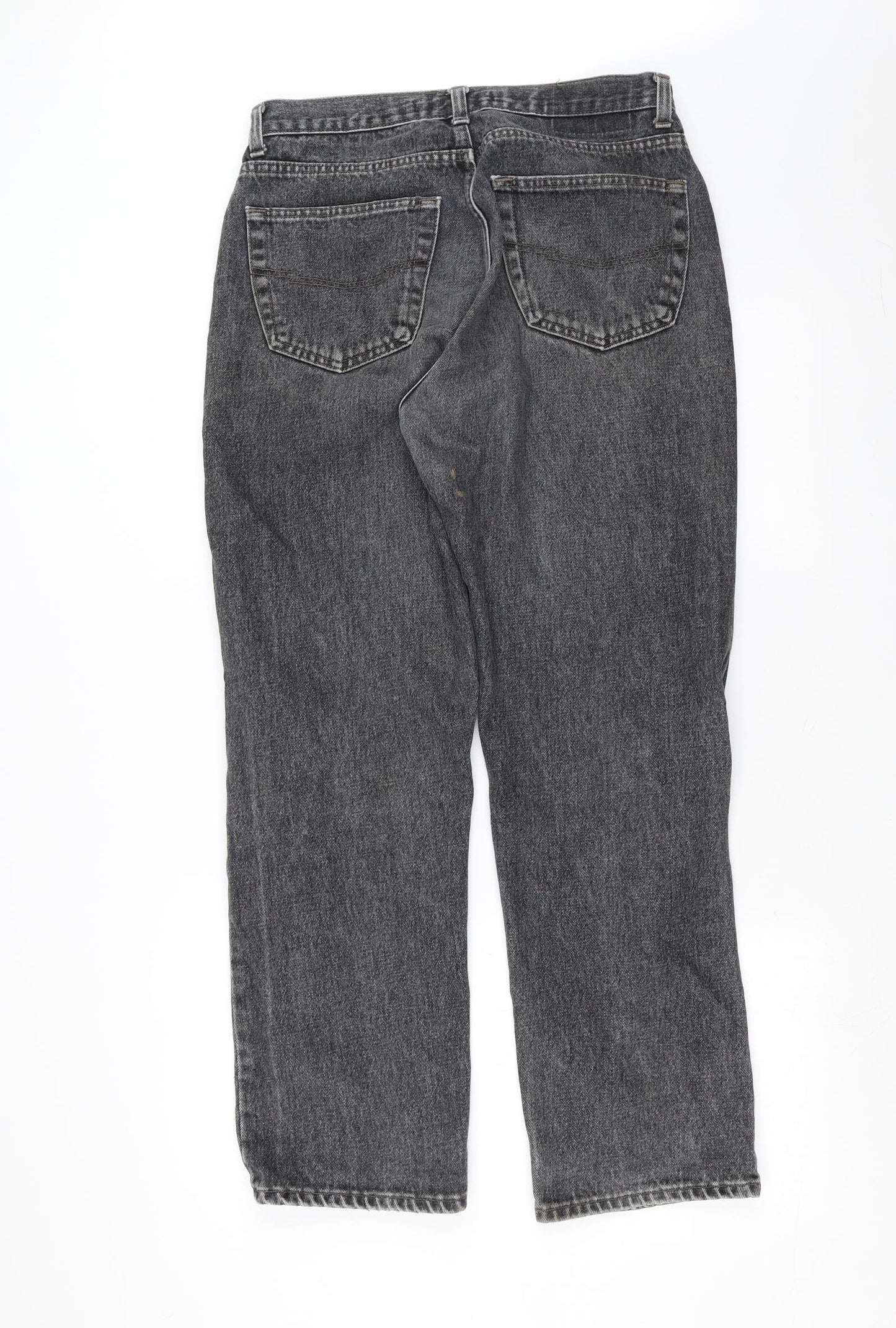 BHS Mens Grey  Denim Straight Jeans Size 32 in L30 in