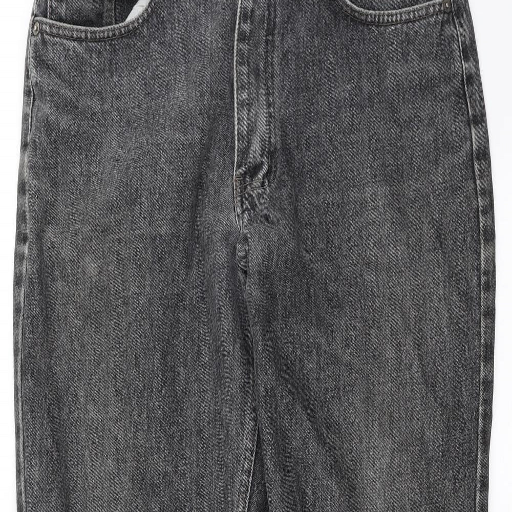 BHS Mens Grey  Denim Straight Jeans Size 32 in L30 in