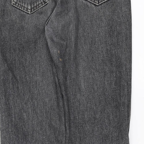 BHS Mens Grey  Denim Straight Jeans Size 32 in L30 in