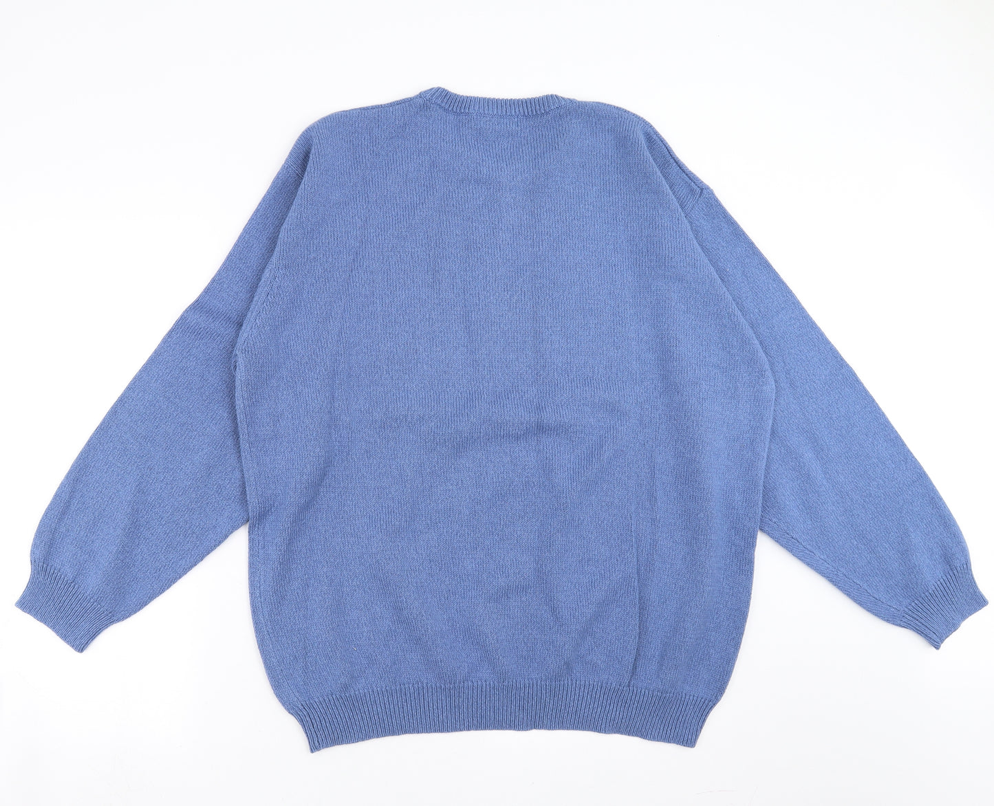 Essentials Mens Blue   Pullover Jumper Size L