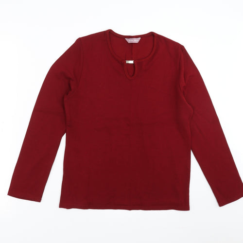 Sara Neal Womens Red   Pullover Jumper Size 14