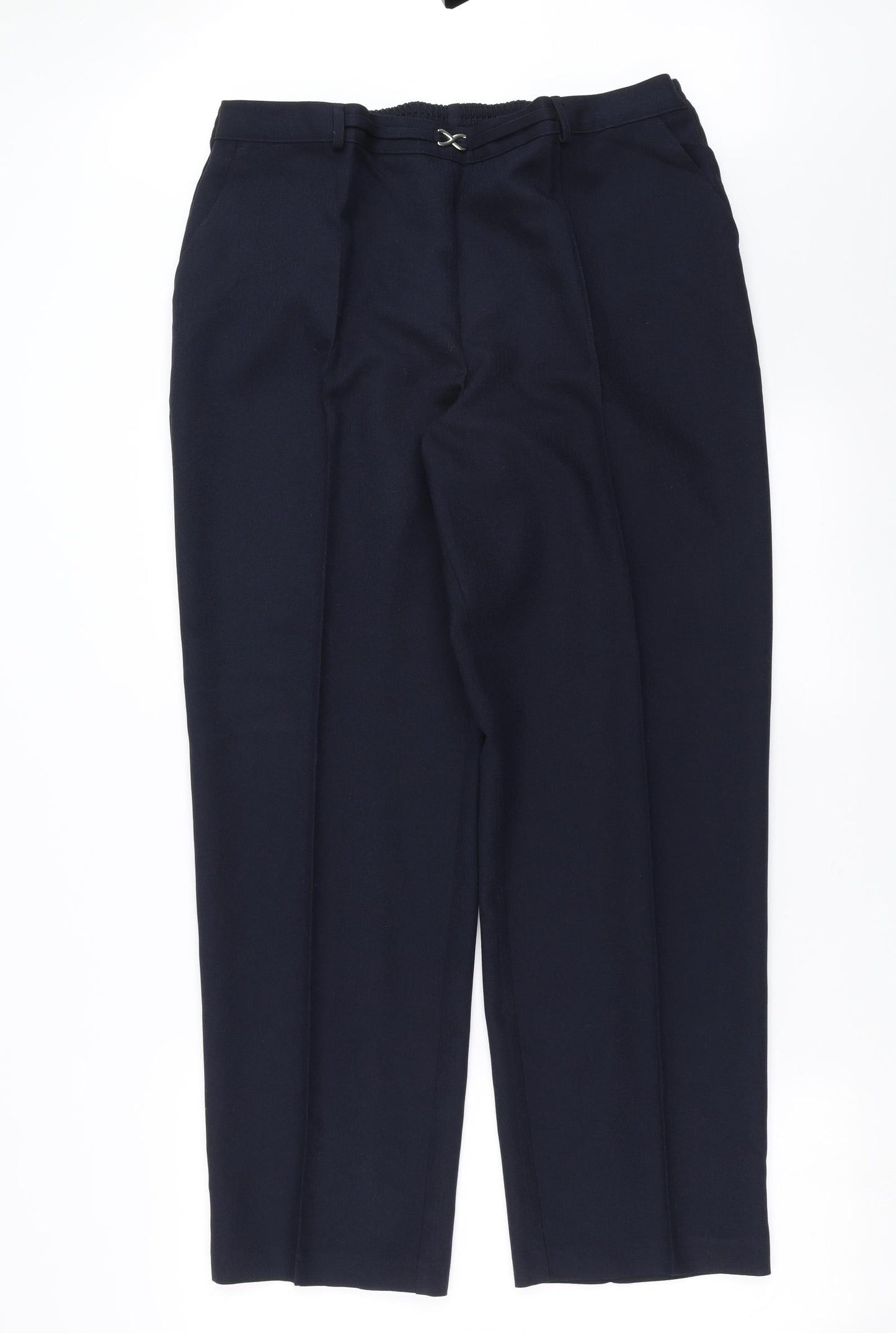 Marks and Spencer Womens Blue   Trousers  Size 18 L29 in