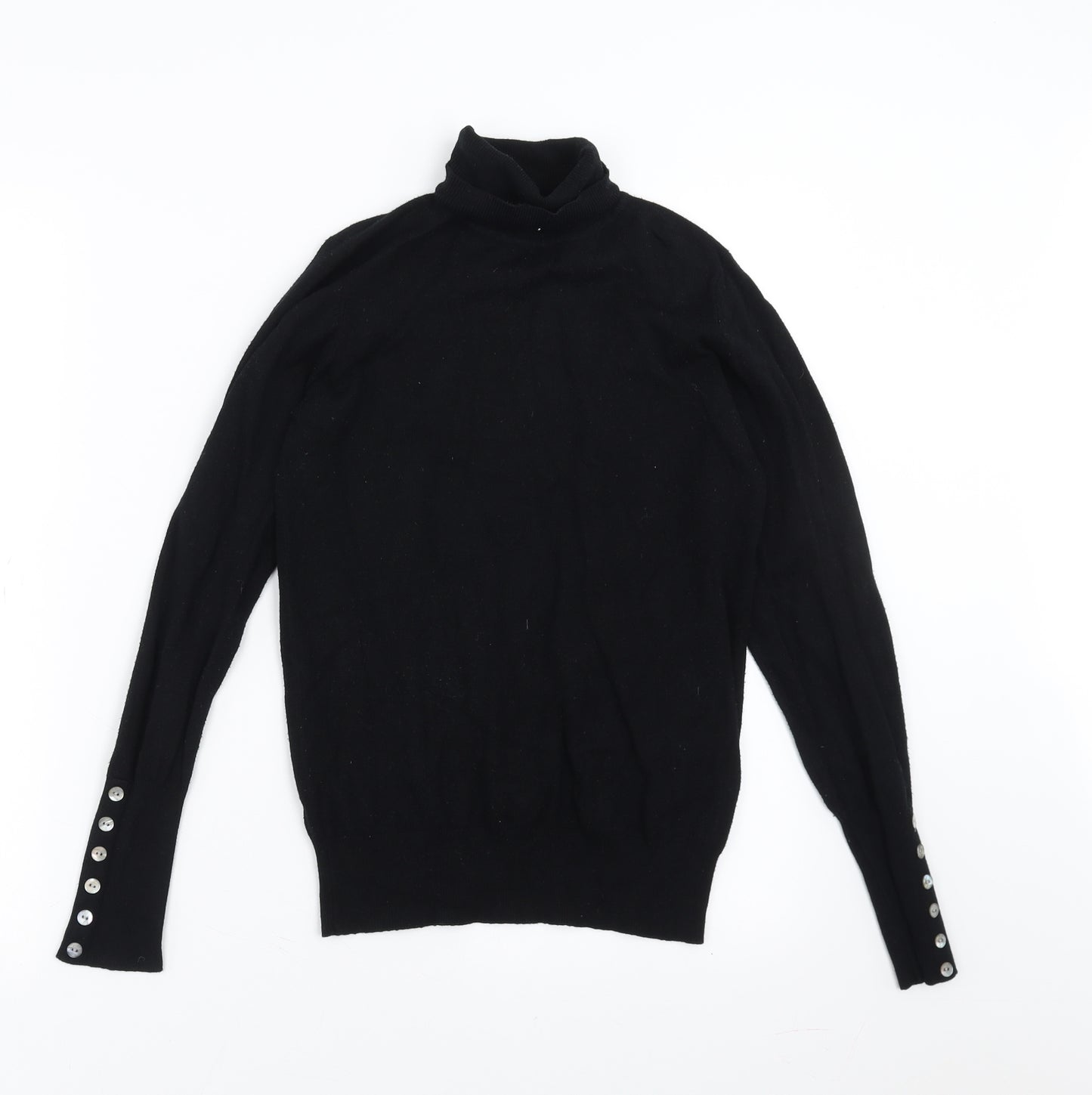 Papaya Womens Black  Knit Pullover Jumper Size 8