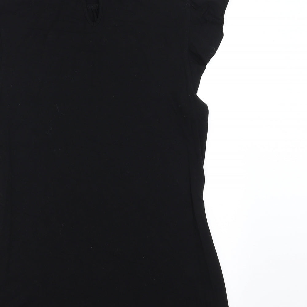 Oasis Womens Black   Basic Blouse Size 14