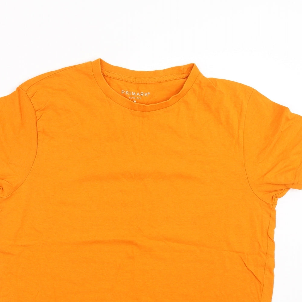 Primark Mens Orange    T-Shirt Size M