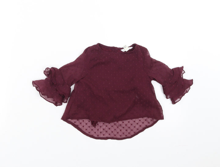 River Island Girls Purple   Basic Blouse Size 3-6 Months