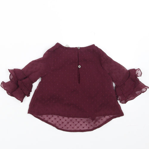 River Island Girls Purple   Basic Blouse Size 3-6 Months