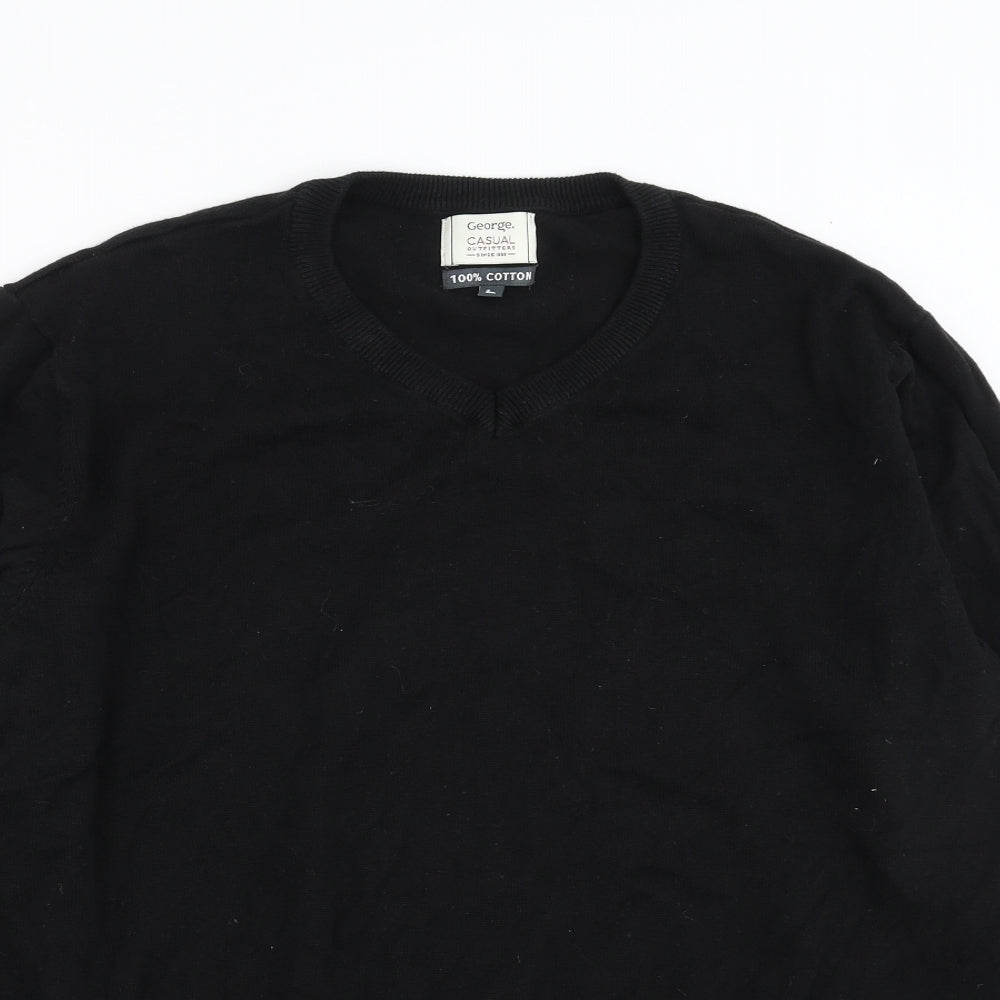 George Mens Black   Pullover Jumper Size L