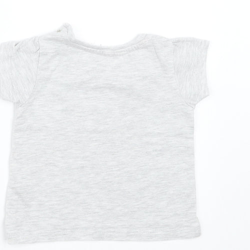 Primark Girls Grey   Basic T-Shirt Size 3-6 Months  - I love my Grandma
