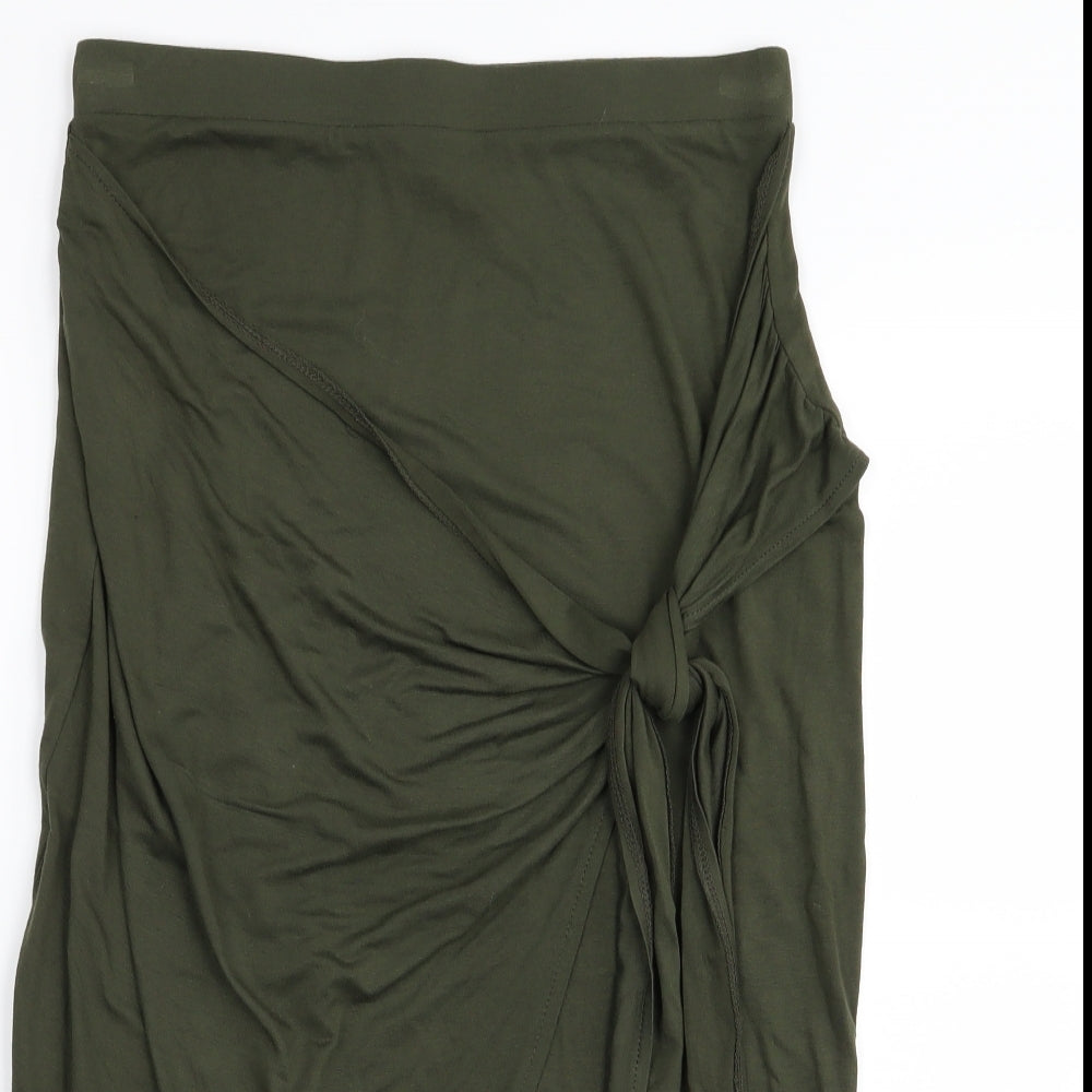F&F Womens Green   Flare Skirt Size 10  - Stretch waistband