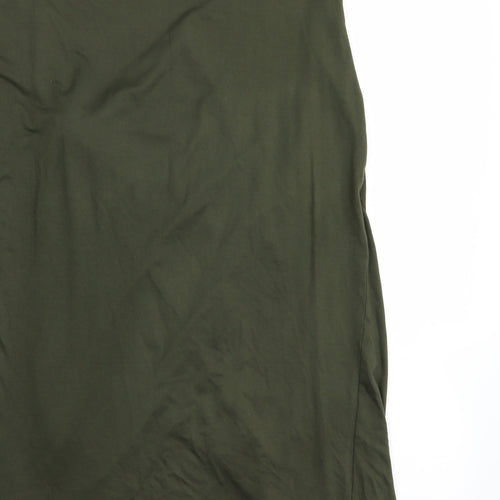 F&F Womens Green   Flare Skirt Size 10  - Stretch waistband