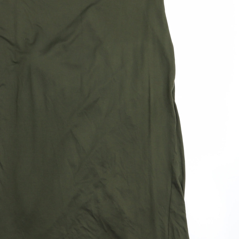 F&F Womens Green   Flare Skirt Size 10  - Stretch waistband