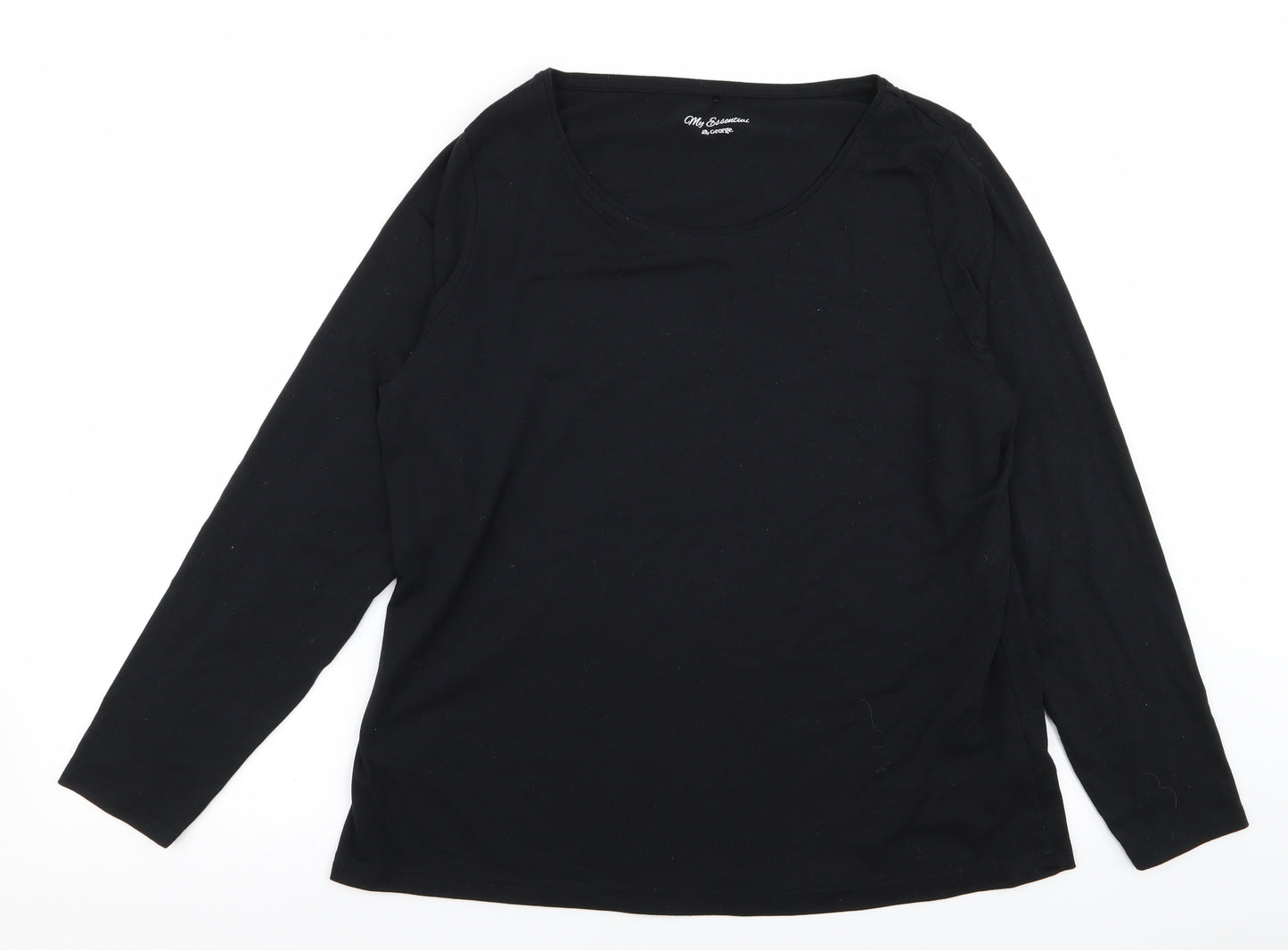 Asda George Womens Black   Basic T-Shirt Size 20