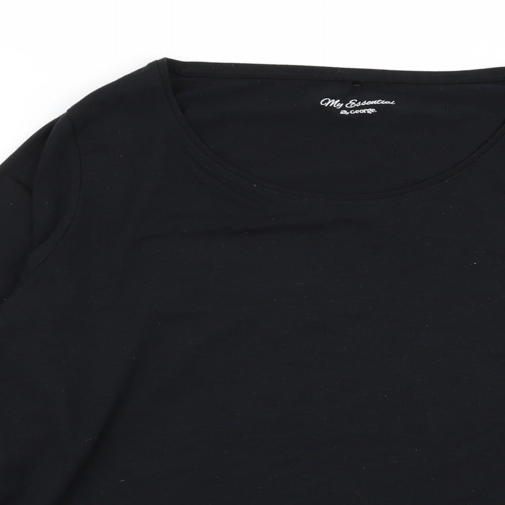 Asda George Womens Black   Basic T-Shirt Size 20