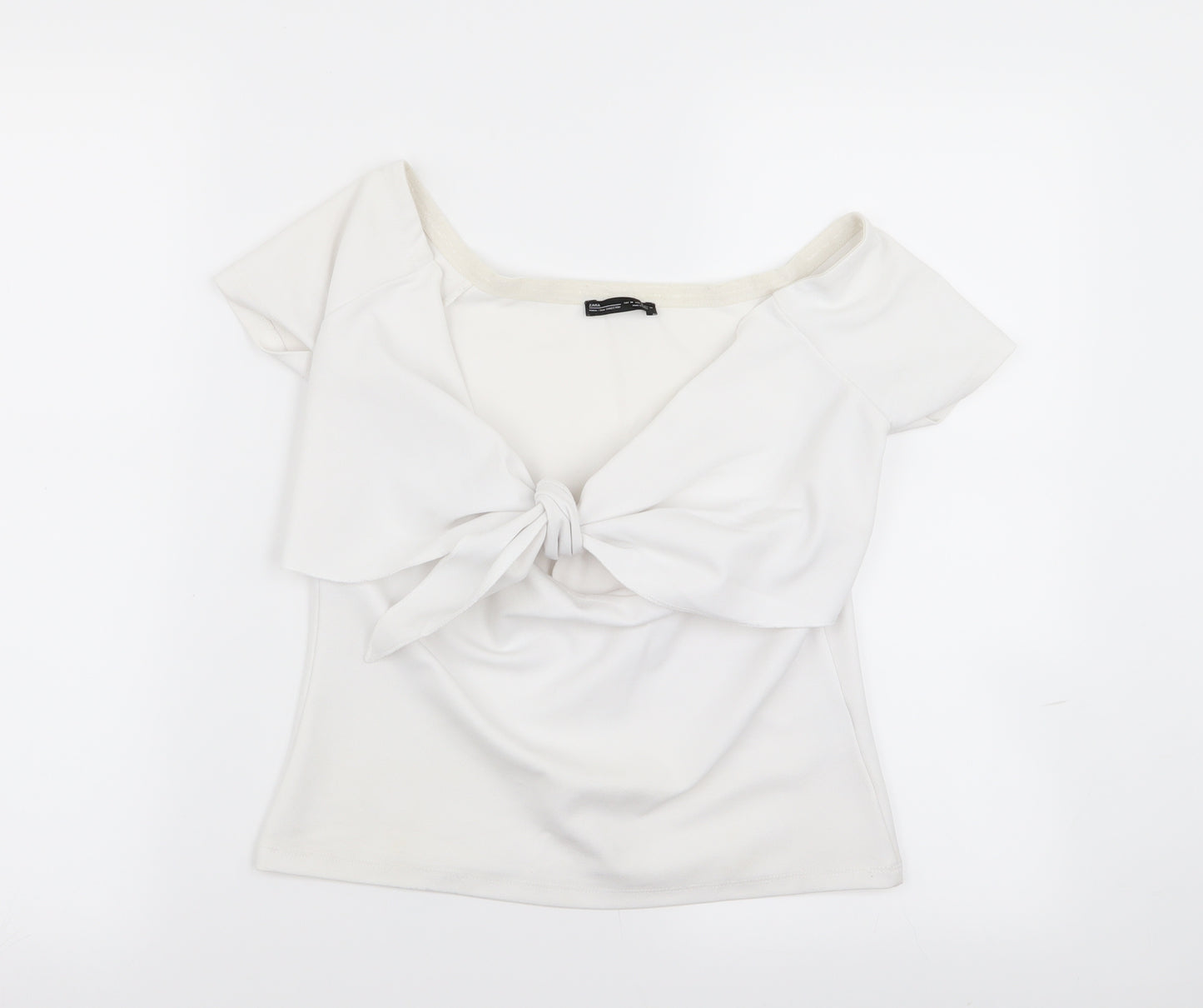 Zara Womens White   Basic T-Shirt Size M