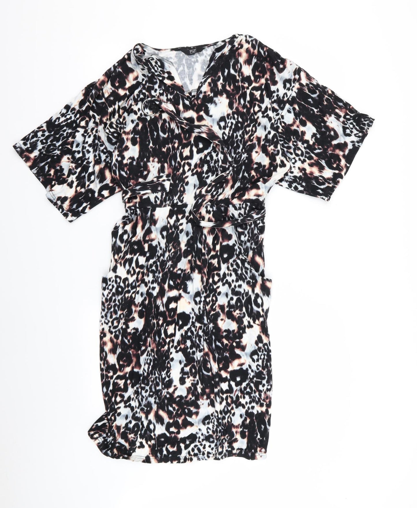 F&F Womens Multicoloured Animal Print  Fit & Flare  Size 12