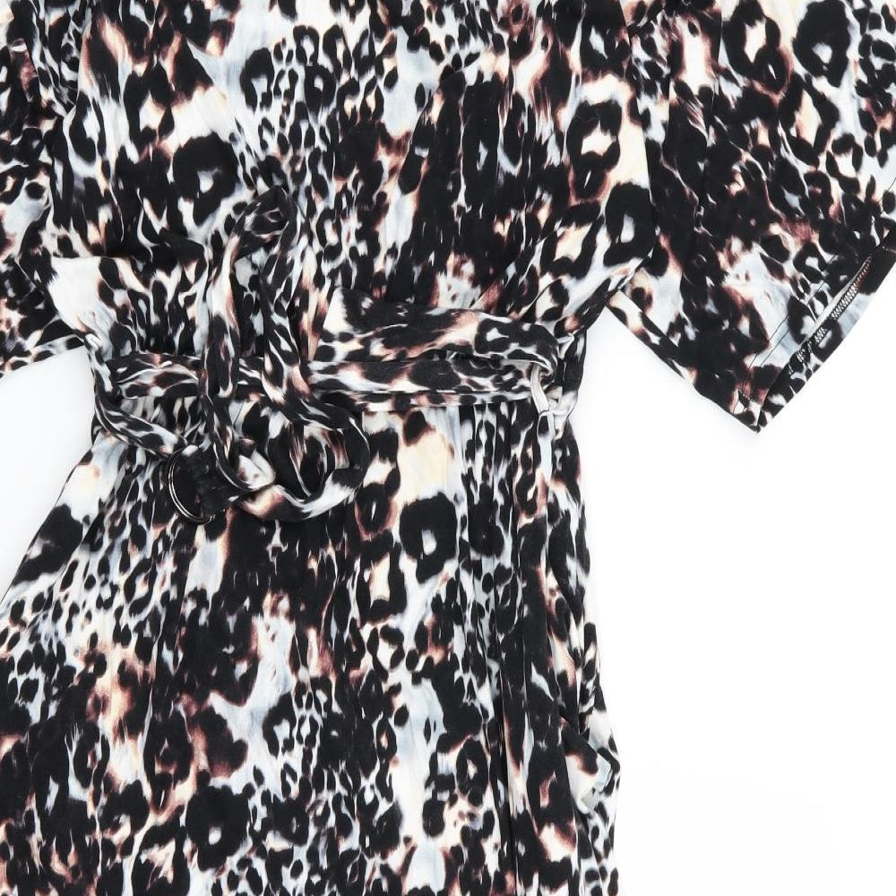 F&F Womens Multicoloured Animal Print  Fit & Flare  Size 12
