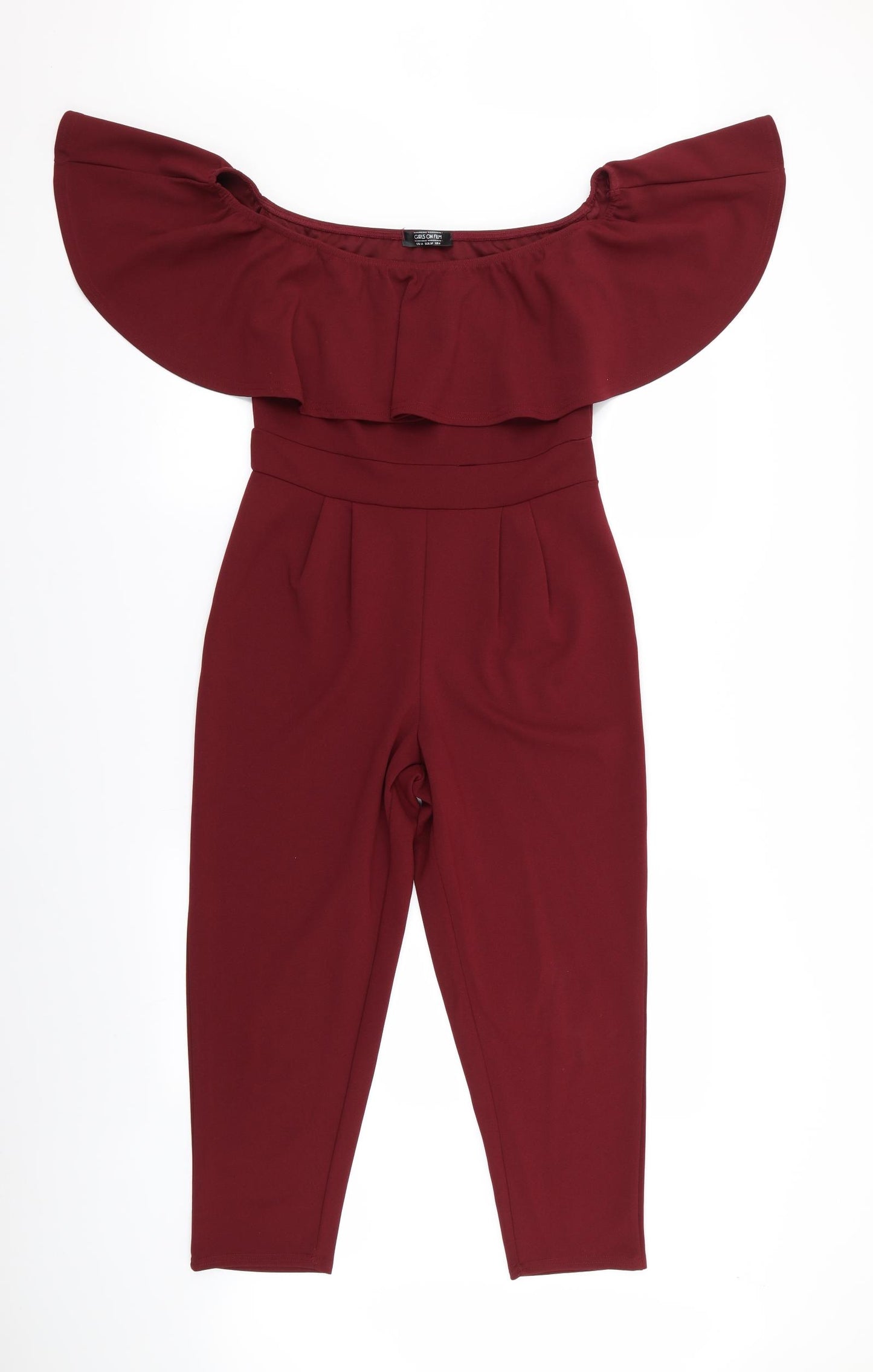 Girls On Film Womens Red   Jumpsuit One-Piece Size 10