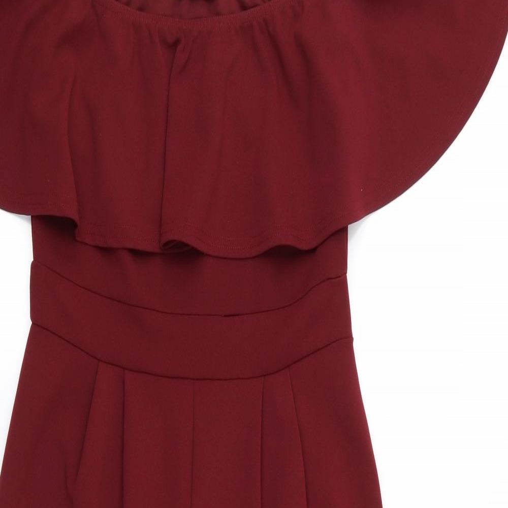 Girls On Film Womens Red   Jumpsuit One-Piece Size 10