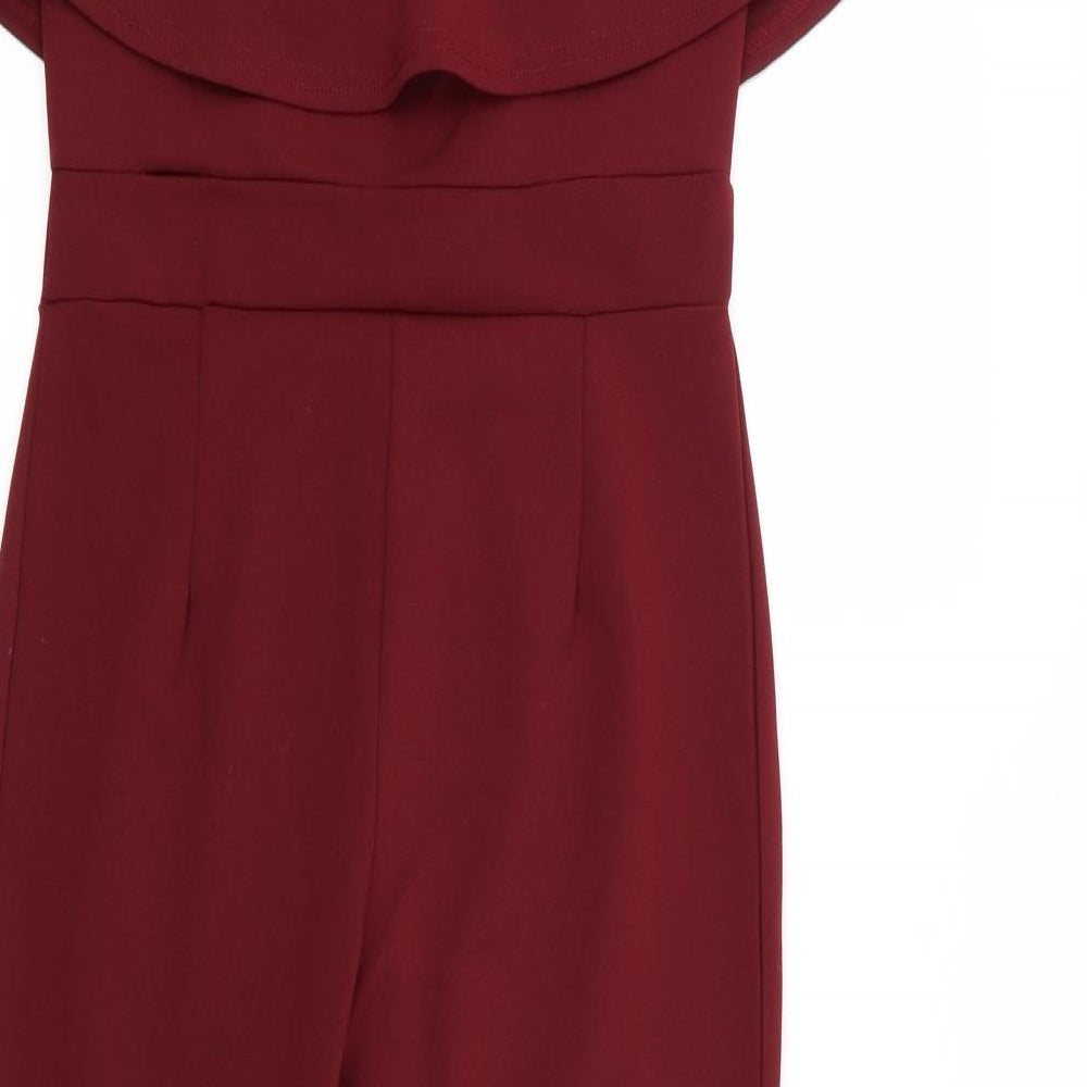 Girls On Film Womens Red   Jumpsuit One-Piece Size 10
