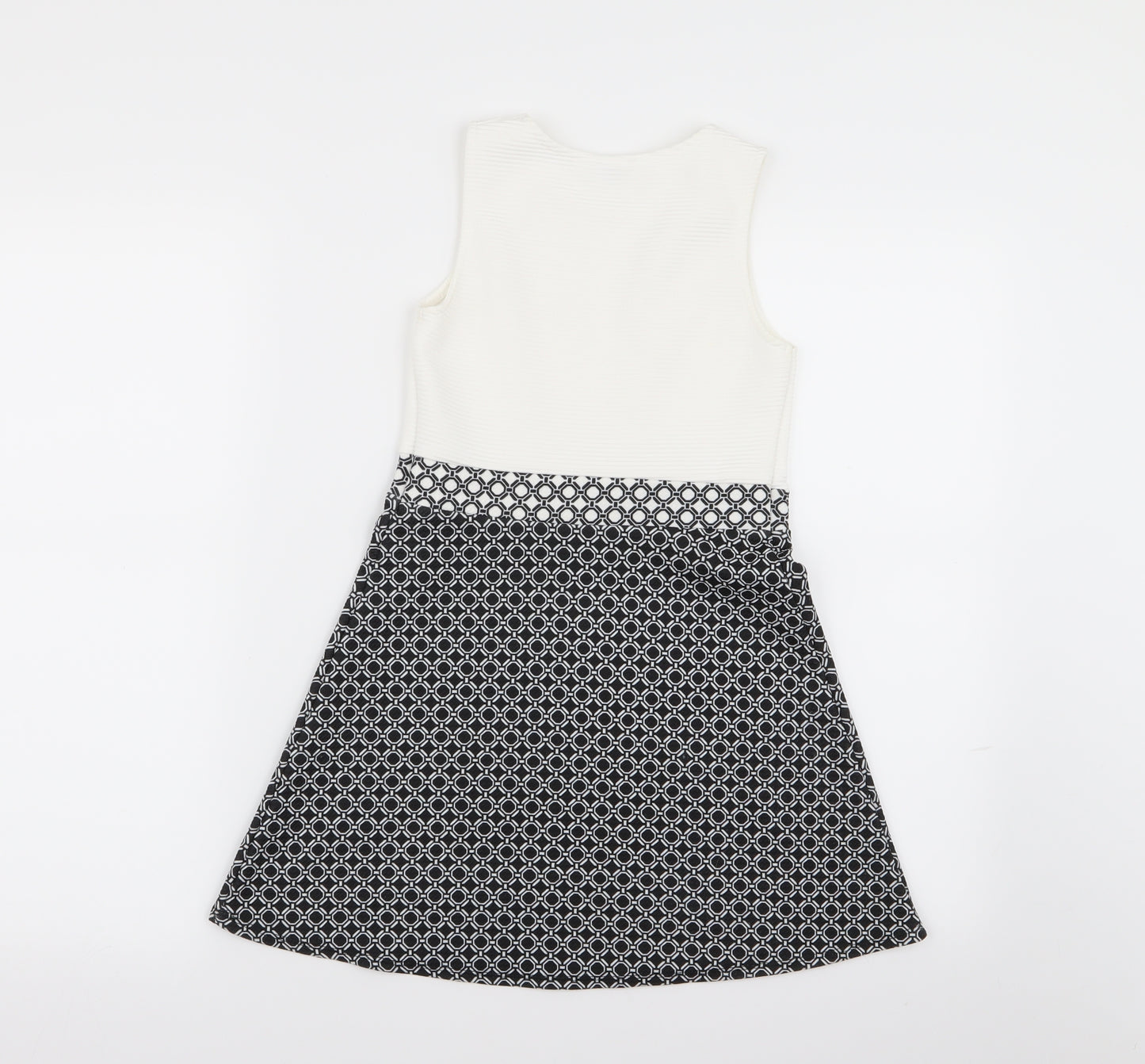 River Island Girls Multicoloured Geometric  Fit & Flare  Size 7-8 Years