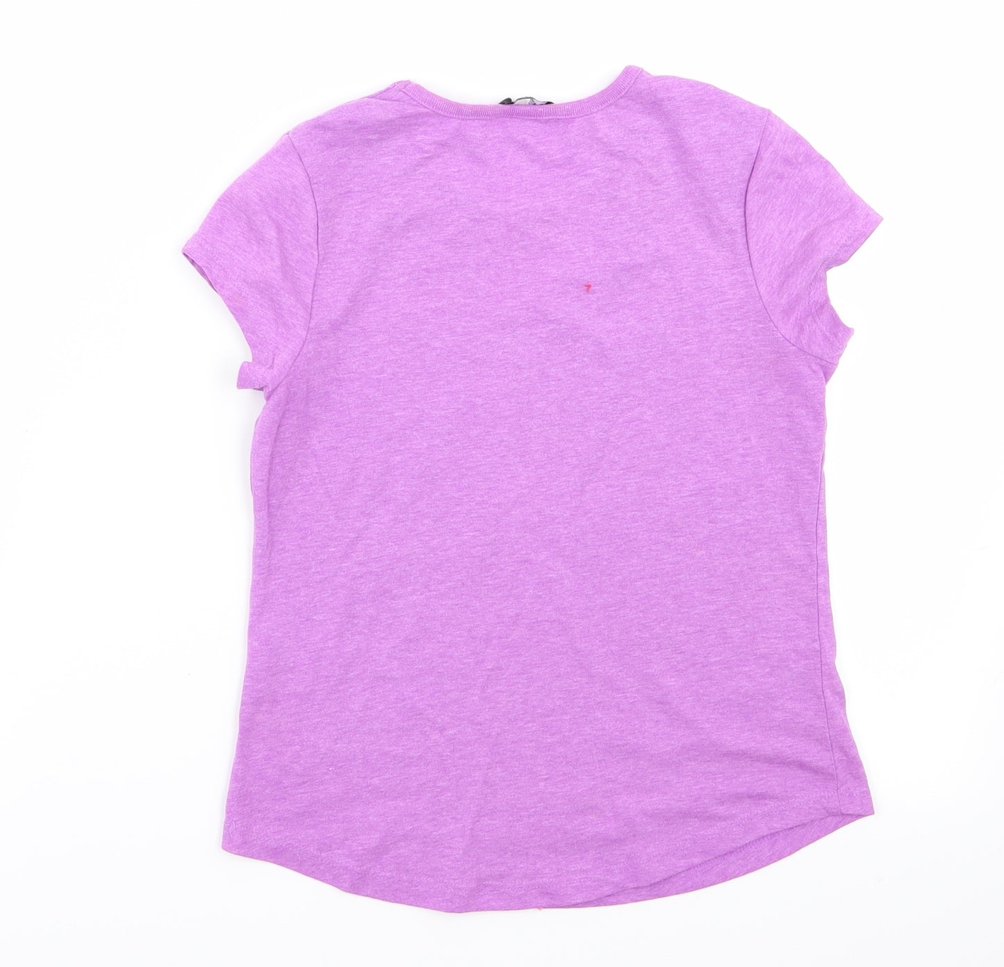 Asda George Girls Purple   Basic T-Shirt Size 10-11 Years