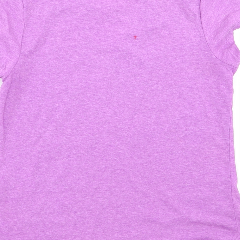 Asda George Girls Purple   Basic T-Shirt Size 10-11 Years
