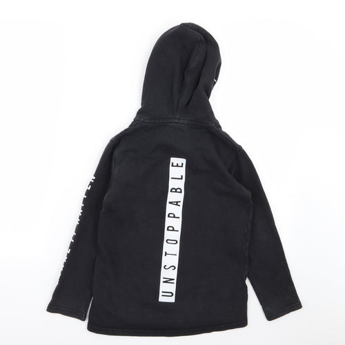 Asda George Boys Black   Full Zip Jumper Size 6-7 Years