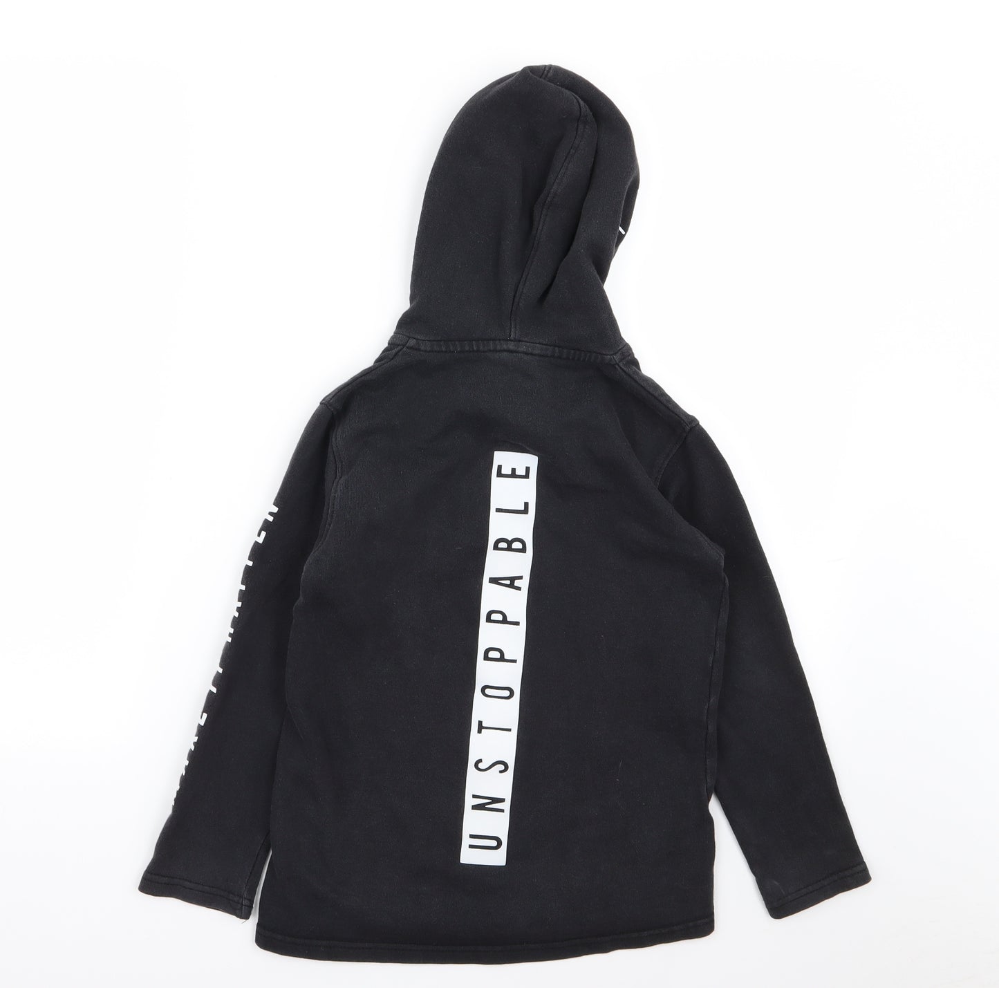 Asda George Boys Black   Full Zip Jumper Size 6-7 Years