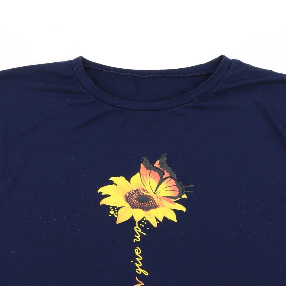 SheIn Womens Blue   Basic Blouse Size 2XL