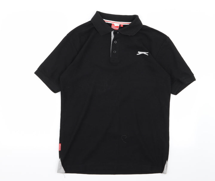Slazenger Mens Black Polo Size S