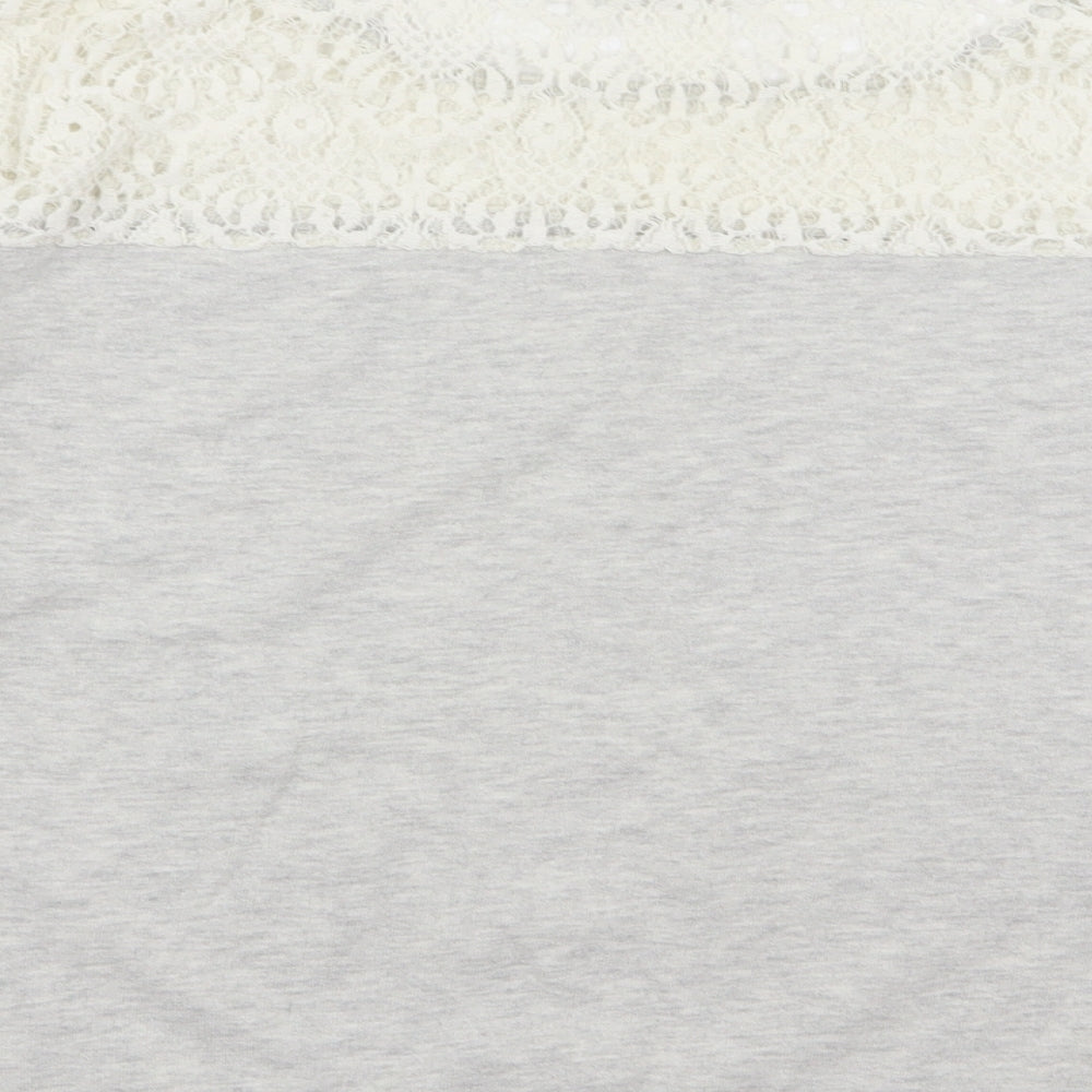 Asda George Womens Grey Geometric  Pullover Jumper Size 12