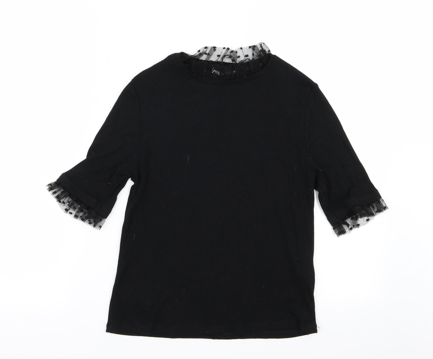 Zara Womens Black   Basic T-Shirt Size M