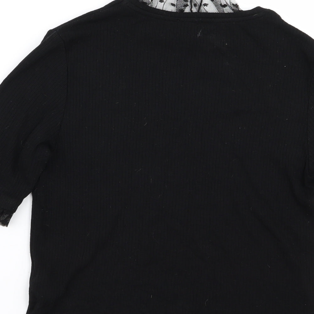 Zara Womens Black   Basic T-Shirt Size M