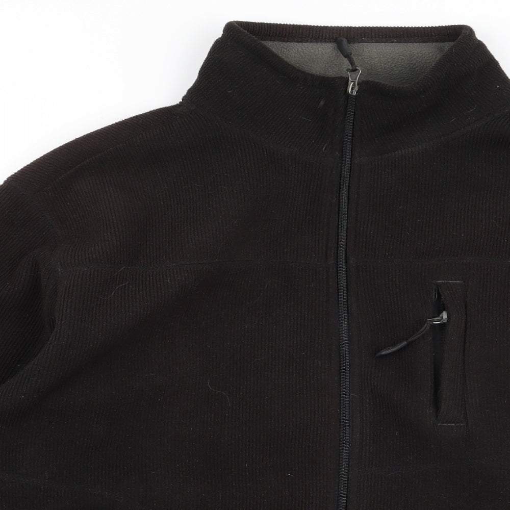C ACTIVE  Mens Black   Full Zip Jumper Size L