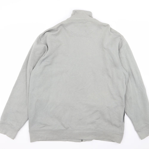 Asda George Mens Grey   Full Zip Jumper Size L