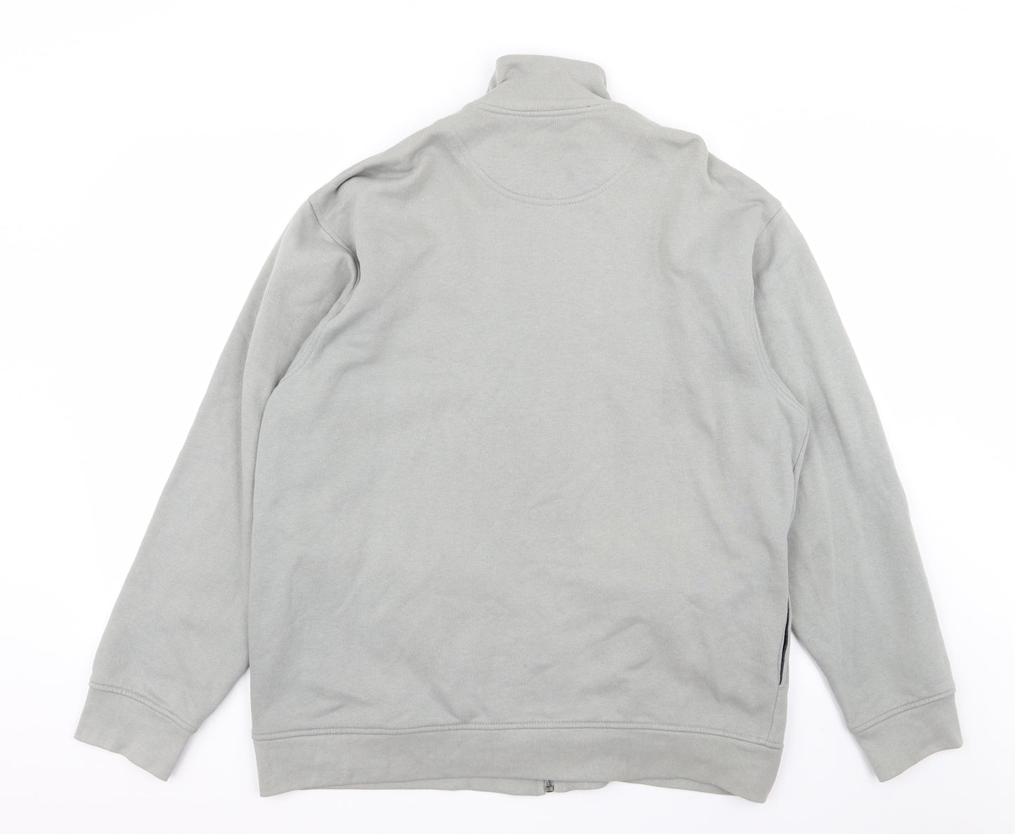 Asda George Mens Grey   Full Zip Jumper Size L