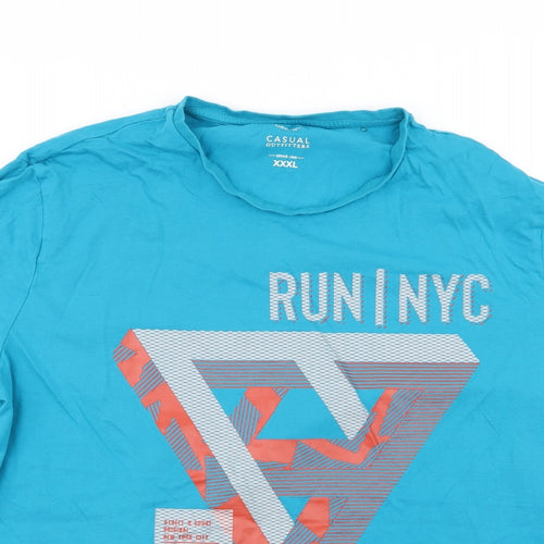 Asda George Mens Blue    T-Shirt Size 3XL