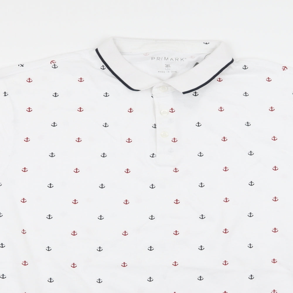 Primark Mens White    Polo Size 3XL