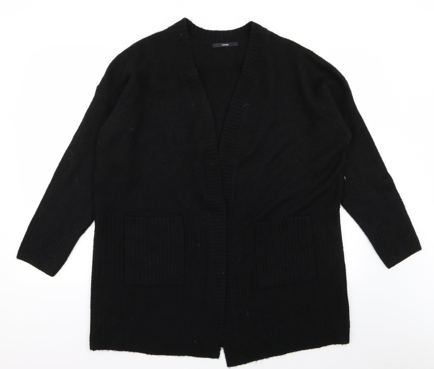 Asda George Womens Black   Cardigan Jumper Size L