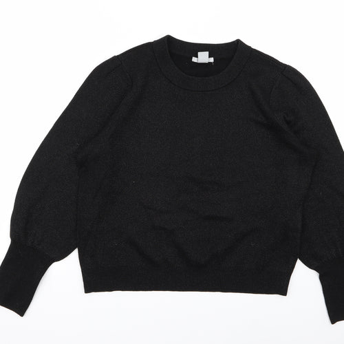 H&M Womens Black   Pullover Jumper Size M