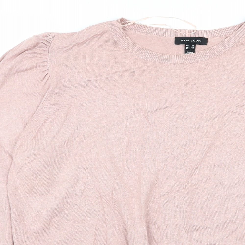 New Look Womens Pink   Basic T-Shirt Size 18
