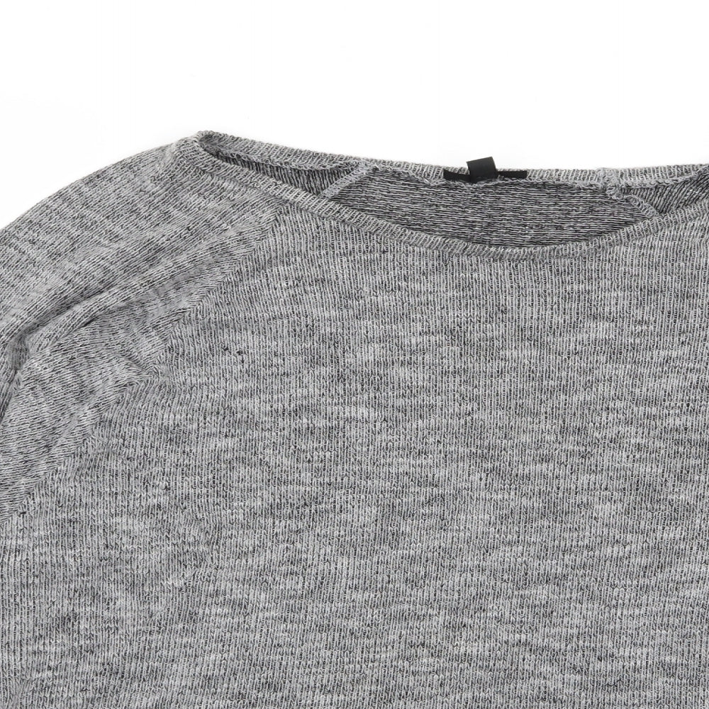 Topshop Womens Grey   Basic T-Shirt Size 14