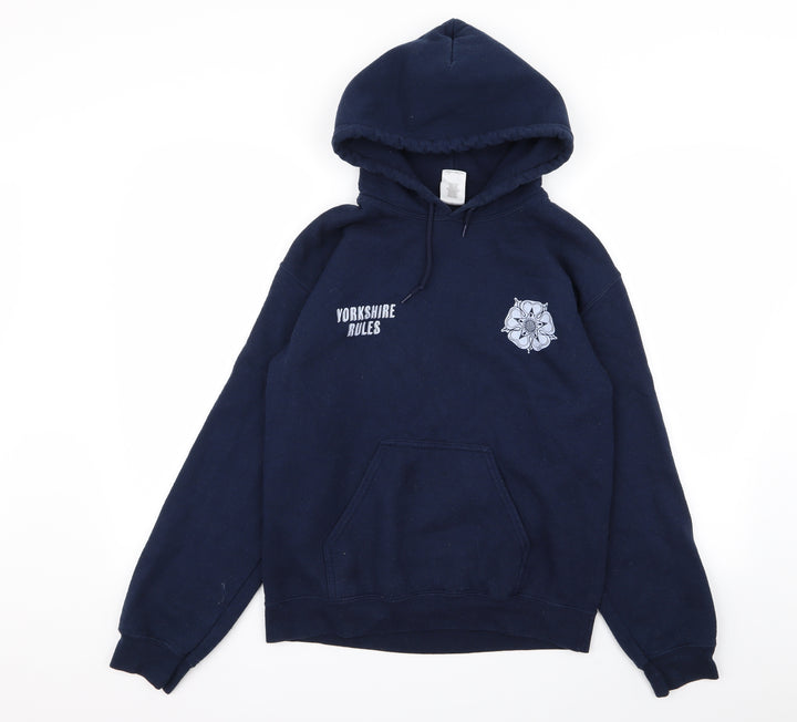 Gildan Mens Blue Pullover Jumper Size S
