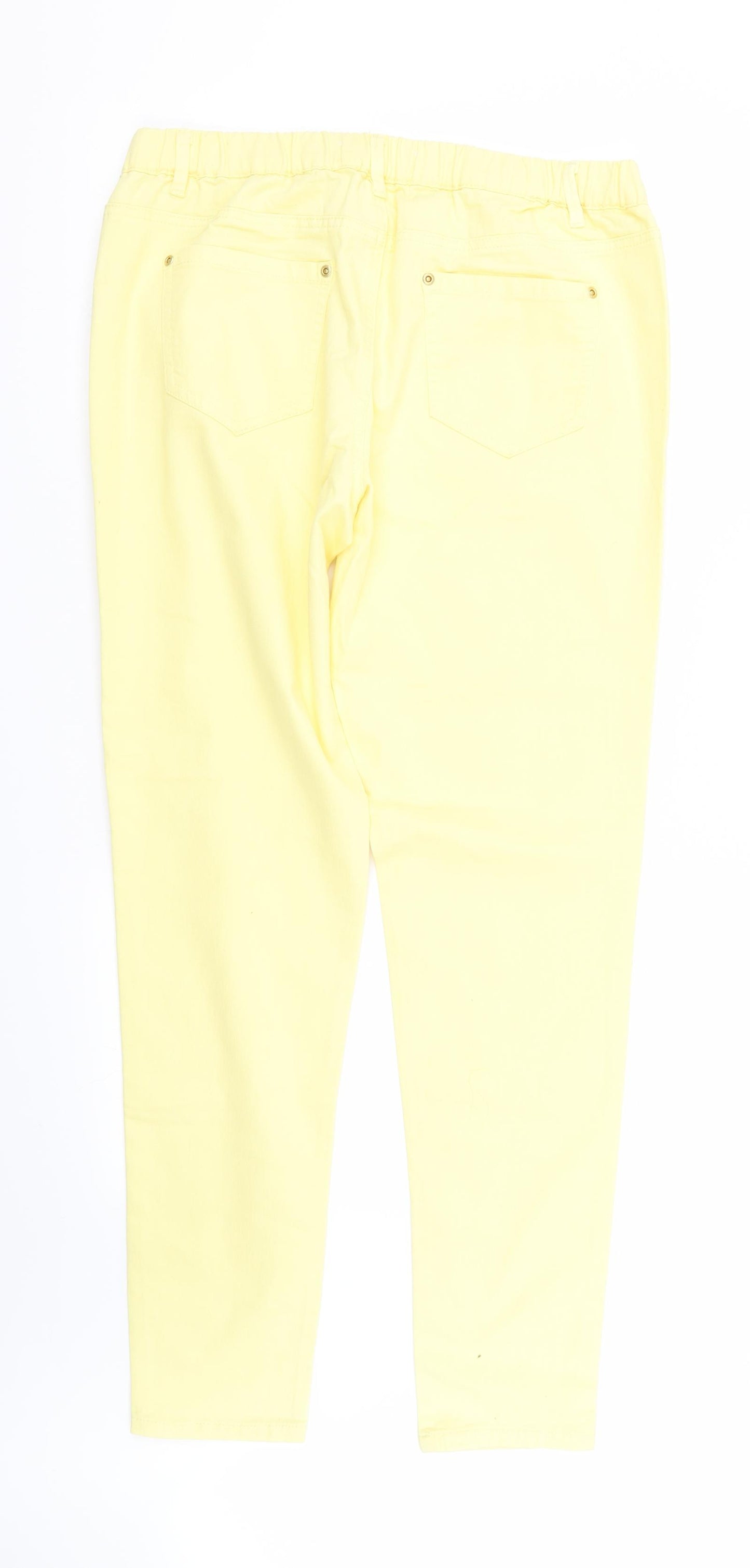 Primark Womens Yellow   Jegging Jeans Size 16 L30 in - Stretch waistband