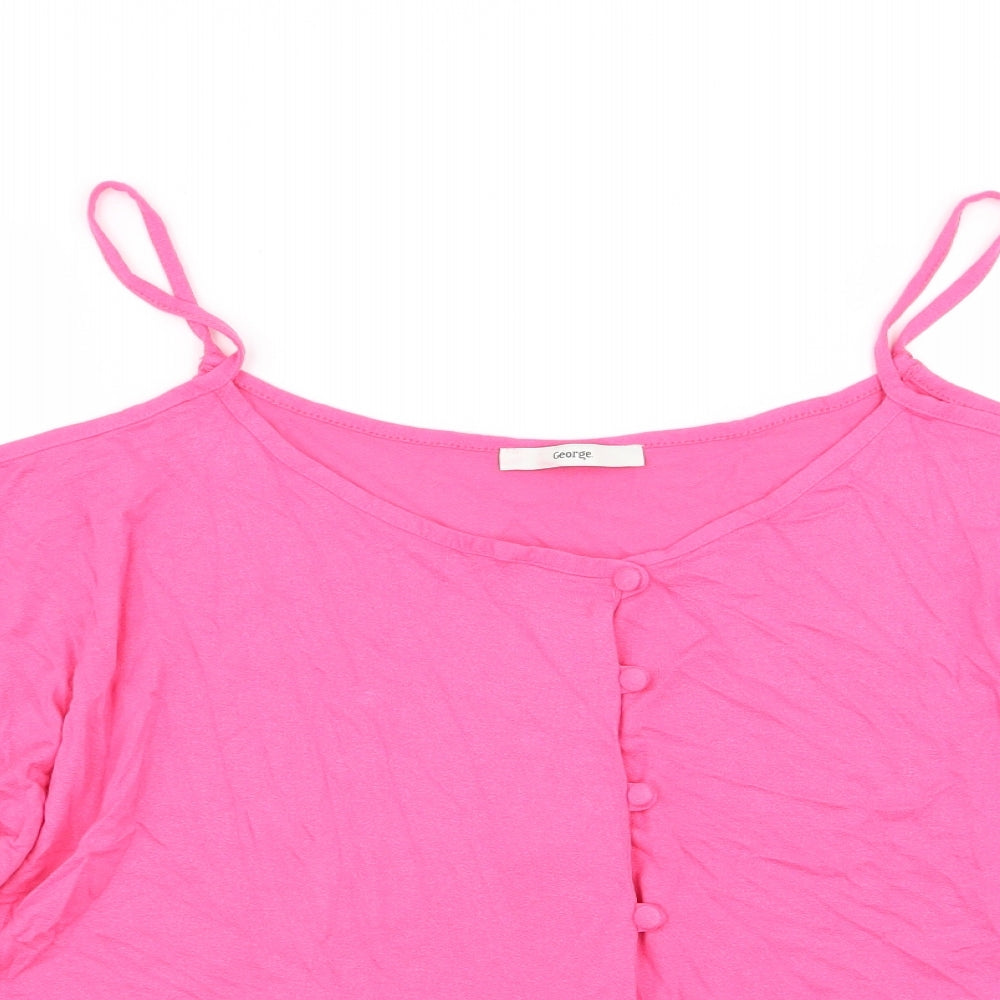 Asda George Womens Pink   Basic Blouse Size 16