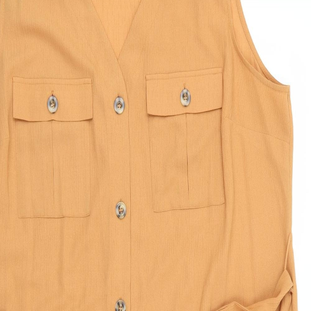 Primark Womens Brown   Shirt Dress  Size 20